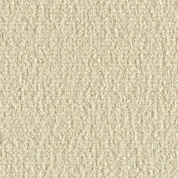 Cream textured wool carpet loop pile finish.