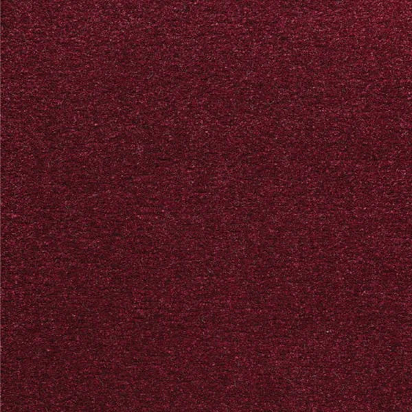 Deep burgundy wool carpet with a smooth, velour-like finish.