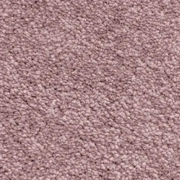 Dusty pink wool carpet with a dense loop pile texture.
